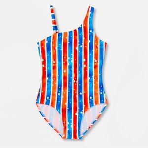 🇺🇸💙❤️🤍USA Fourth of July Swim Suit 7/8 Girls🤍❤️💙🇺🇸